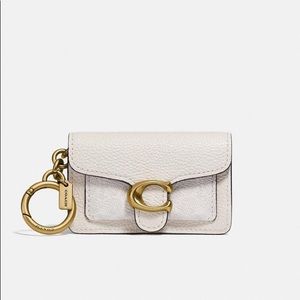 NWT Mini Tabby Bag Charm in Signature Canvas